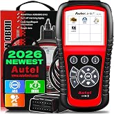 2026 Autel AutoLink AL619 OBD2 Scanner Car ABS SRS Diagnostic Scan Tool | Turn Off Warning Light, OBDII 10 Test modes &amp; Live Data, DTC Lookup, Check Engine Light Code Reader, Up of AL519 ML519 ML619