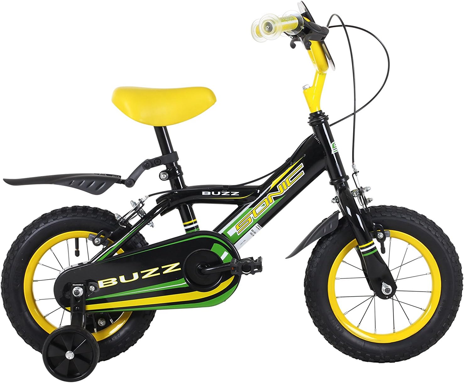 black and yellow bike