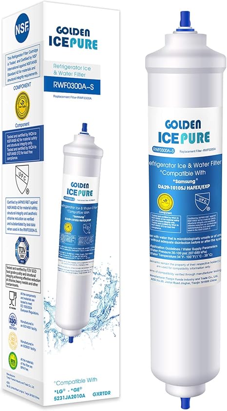 Remplacement De Filtre à Eau De Réfrigérateur Pour Samsung Da29 10105j Da29 10105j Hafexexp Paquet De 1 Par Golden Icepure 1