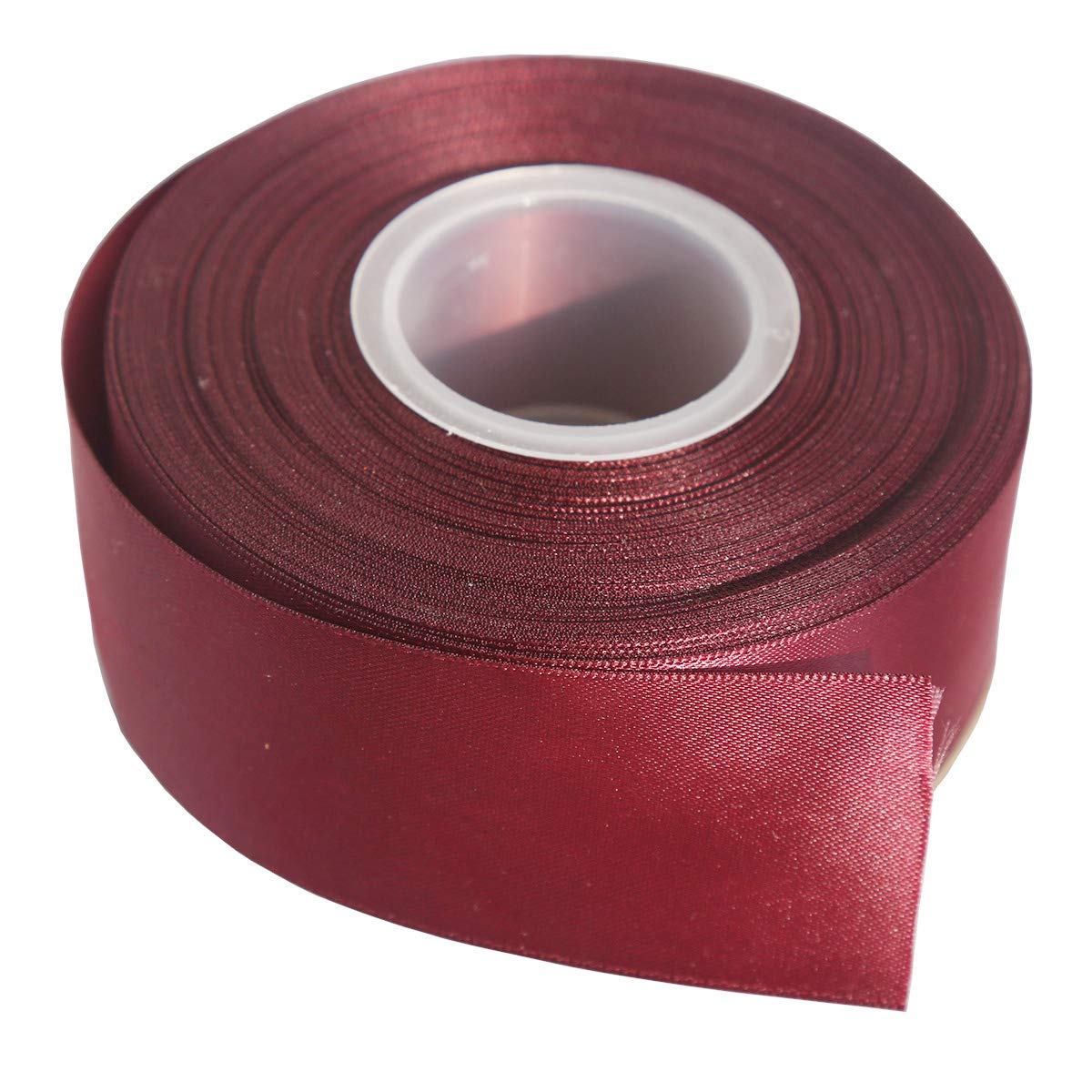 ITIsparkle 38mm Width (11/2") Double Faced Satin Ribbon 22 Meters (Full Reel) Crafts Gift Wrap Floristry - Burgundy 277# Ribbon