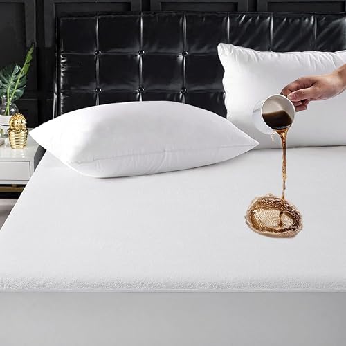 APXB Waterproof Mattress Protector - PVC Fitted Cover (Single/Double/King