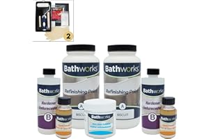 Bathworks Combo Kits 42 oz. One Premium Kit & One Premium Kit with The Non-Slip additive (Biscuit)