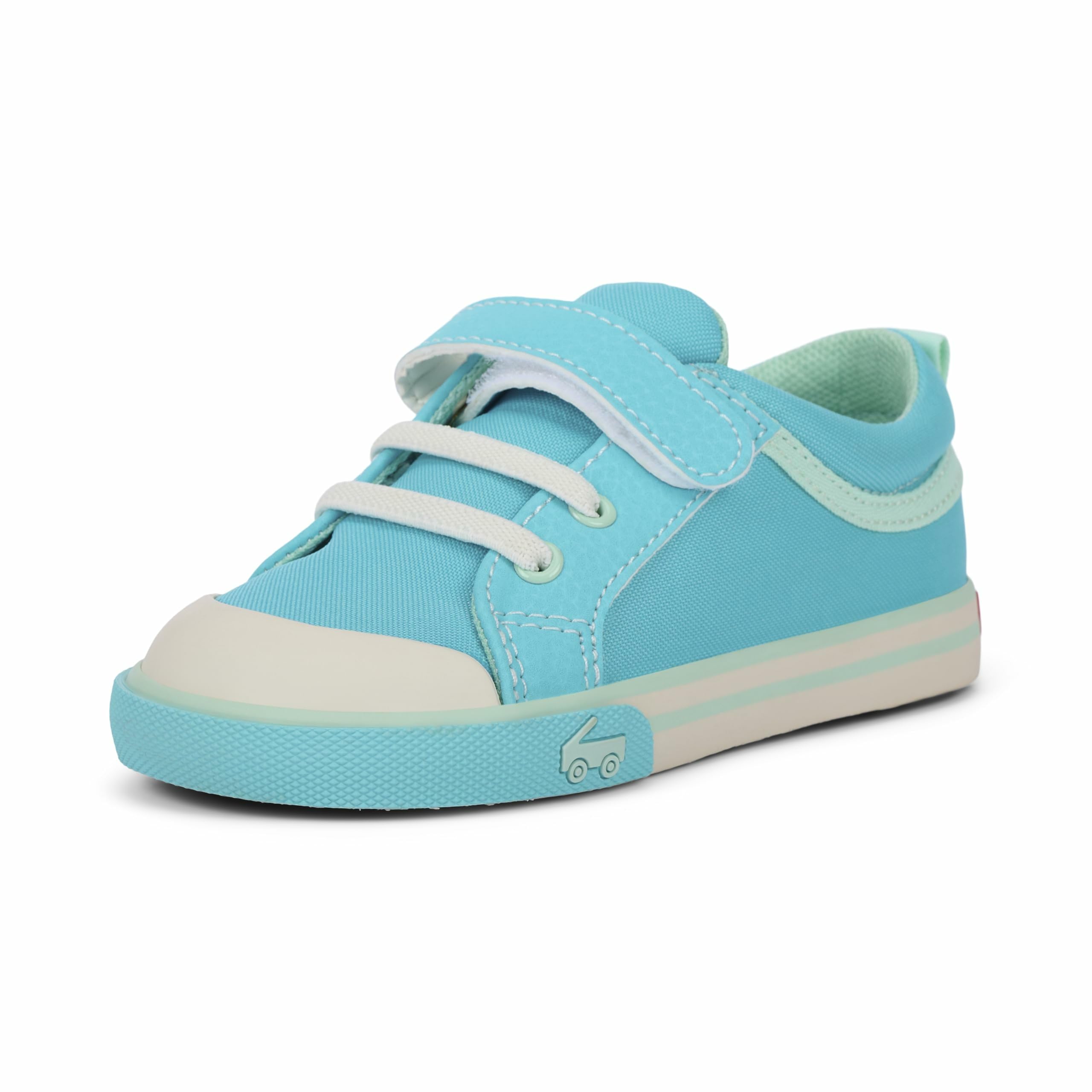 See Kai Run Kristin - Fan Favorite Sneakers for Little Girls, Aqua, Little Kid 10.5 Image