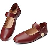 Trary Flats for Women Mary Jane Shoes Dressy Ballet Flat for Women Comfortable Business Office Slip On Casual Shoes