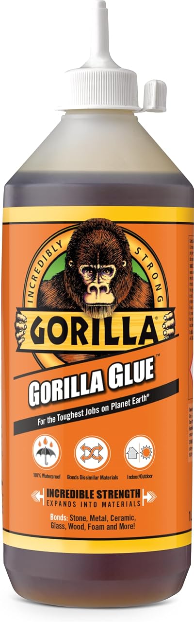 Gorilla Glue 1 Litre All-Purpose Adhesive Waterproof Expanding Formula