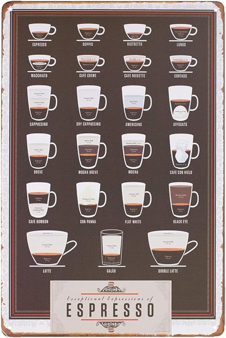 Amazon Co Jp ファン Fun ブリキ看板 エスプレッソ メニュー レシピ ポスター コーヒー カフェ ホーム キッチン Amazon Co Jp ファン Fun ブリキ看板 エスプレッソ メニュー レシピ ポスター コーヒー カフェ ホーム キッチン