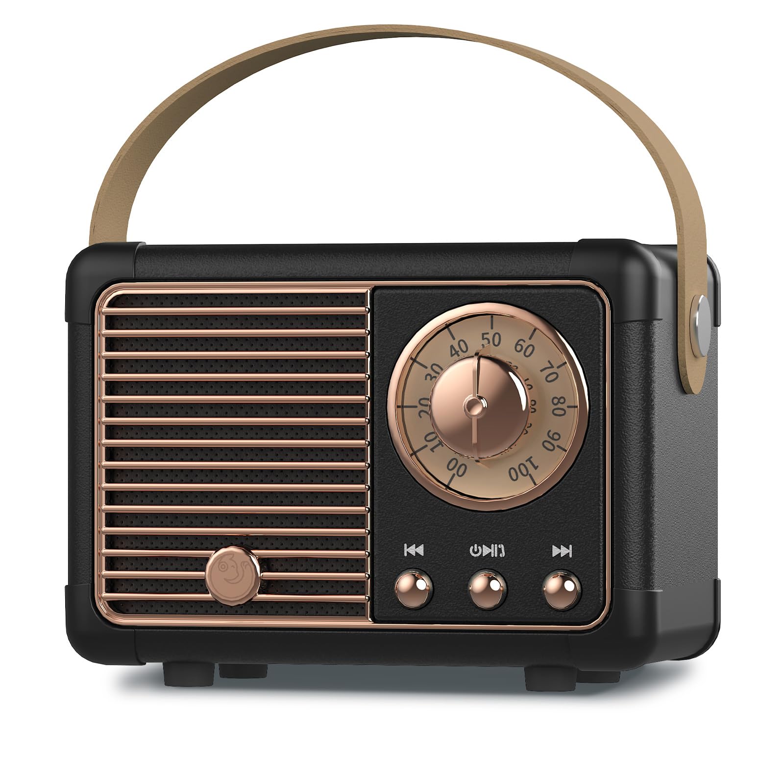 Photo 1 of PRUNUS J-999 Retro Bluetooth Speaker,Vintage Decor,Mini Wireless Bluetooth Speaker,Cute Old Fashion Style Support USB/TF Card/AUX for Kitchen Desk Bedroom Office Party Outdoor(Black)