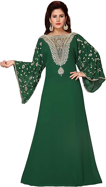 bottle green dress