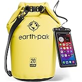 Earth Pak -Waterproof Dry Bag - Roll Top Dry Compression Sack Keeps Gear Dry for Kayaking, Beach, Rafting, Boating, Hiking, C