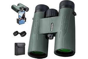 12x42 HD Binoculars for Adults High Powered Binoculars with Upgraded Phone Adapter Waterproof Compact Binocular with Low Ligh