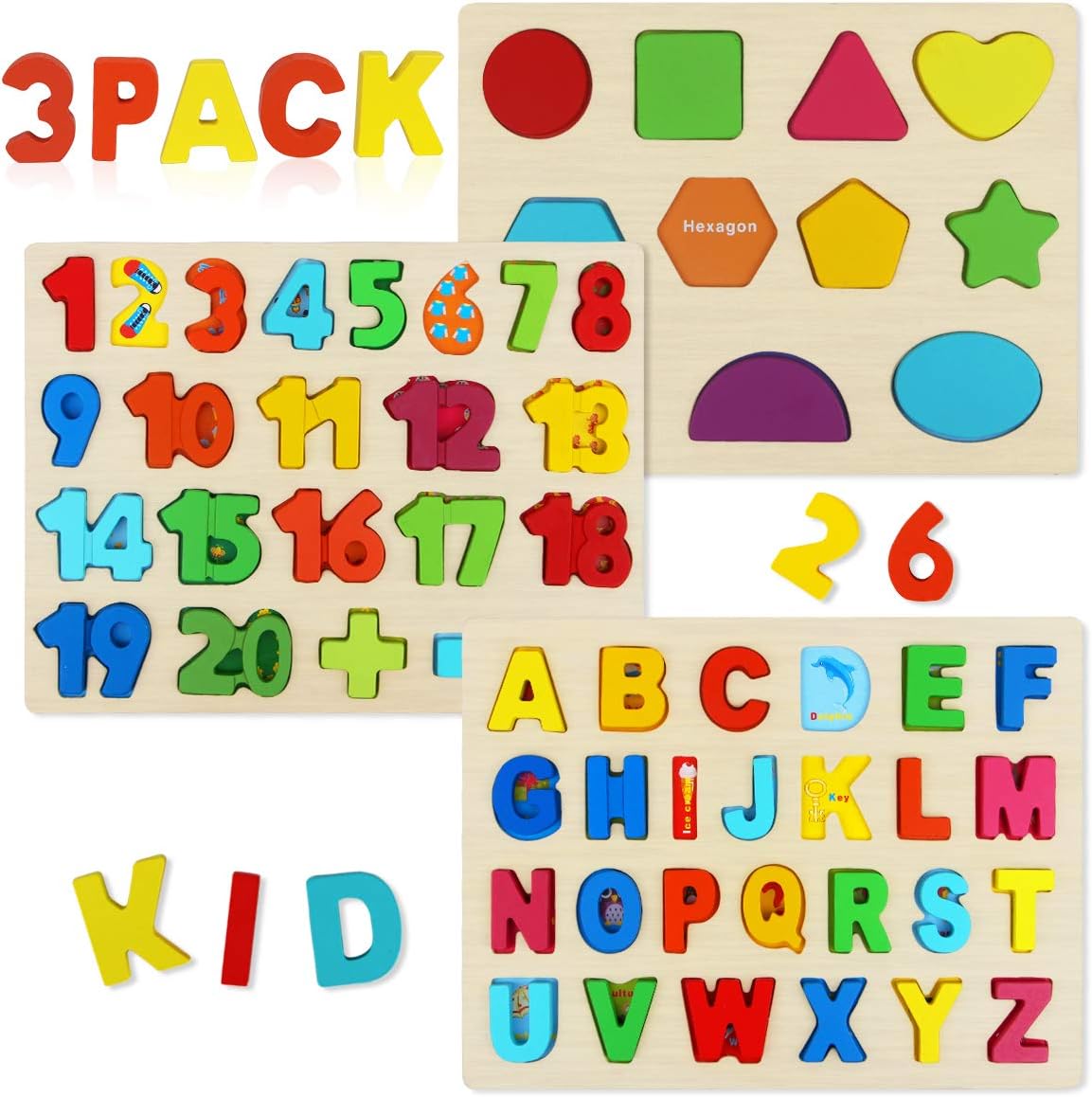 cheap wooden puzzles for toddlers