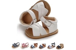 EAU LAYAMEN Baby Girl Sandals Summer Crib Shoes Bowknot Soft Sole Infant Girls Princess Dress Flats First Walker Shoes
