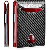 Zitahli Slim Wallets for Men, Leather Money Clip Mens Wallet, RFID Blocking Front Pocket Bifold Wallet, Minimalist Credit Card Holder with Gift Box