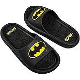Ground Up Batman Logo Men's Cloud Comfort Foam Slide Sandals, EMBT7150MM