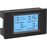 AC Voltage Current Monitor, DROK AC 80-260V 100A LCD Display Digital Volt Amp Power Watt Energy Multimeter Ammeter Voltmeter