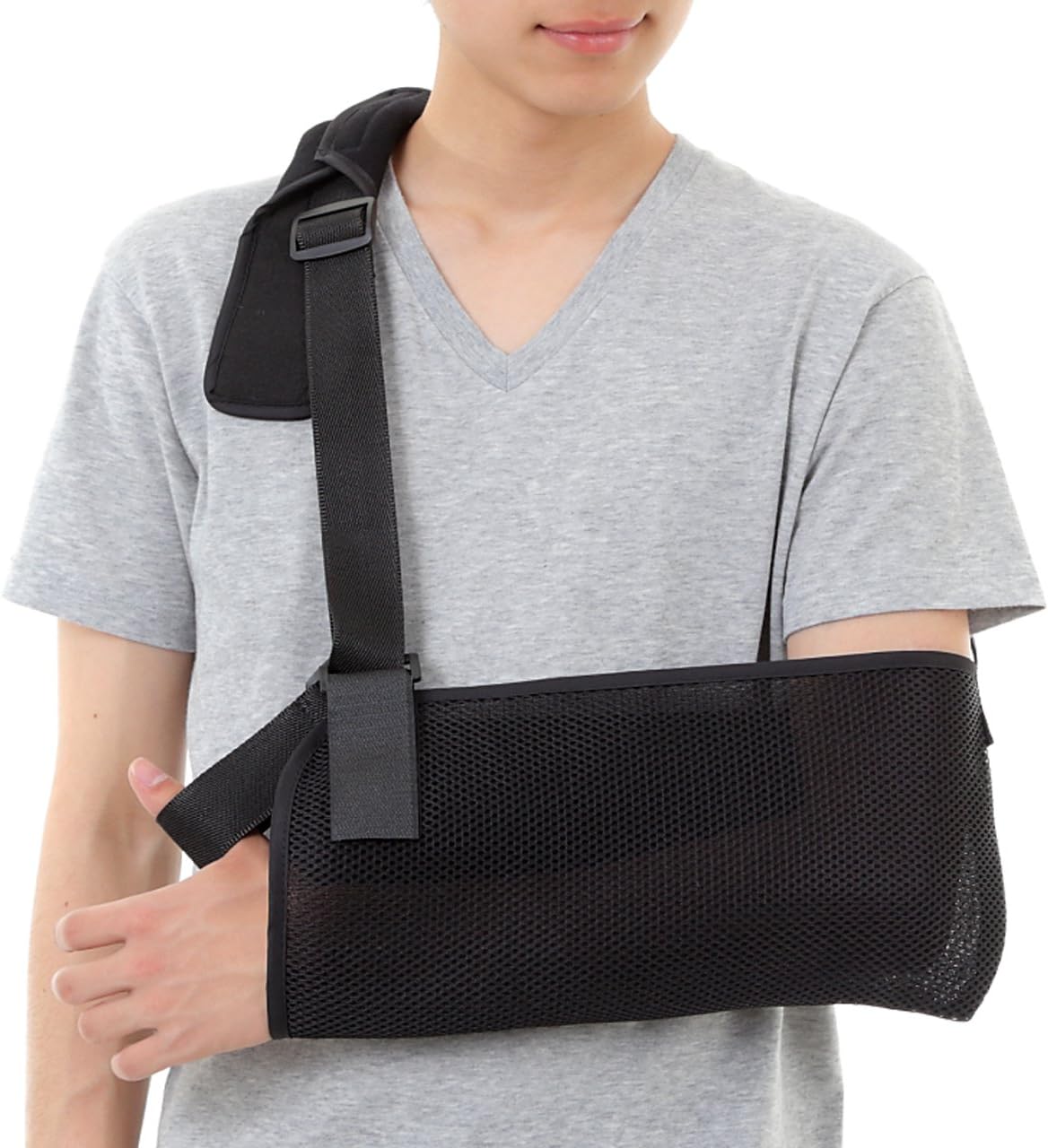 Amazon Beeyond 腕 サポーター 腕つり用サポーター アームホルダー 三角巾 不要 骨折 脱臼 ギプス固定 男性 女性 兼用 左右兼用 フリーサイズ Arm P0 Beeyond ビヨンド サポーター