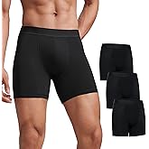 CRZ YOGA Ultra-Soft Modal Casual Boxer Briefs for Men 5" - Lounge Underwear Double Lined Moisture Wicking Breathable 3 Pack