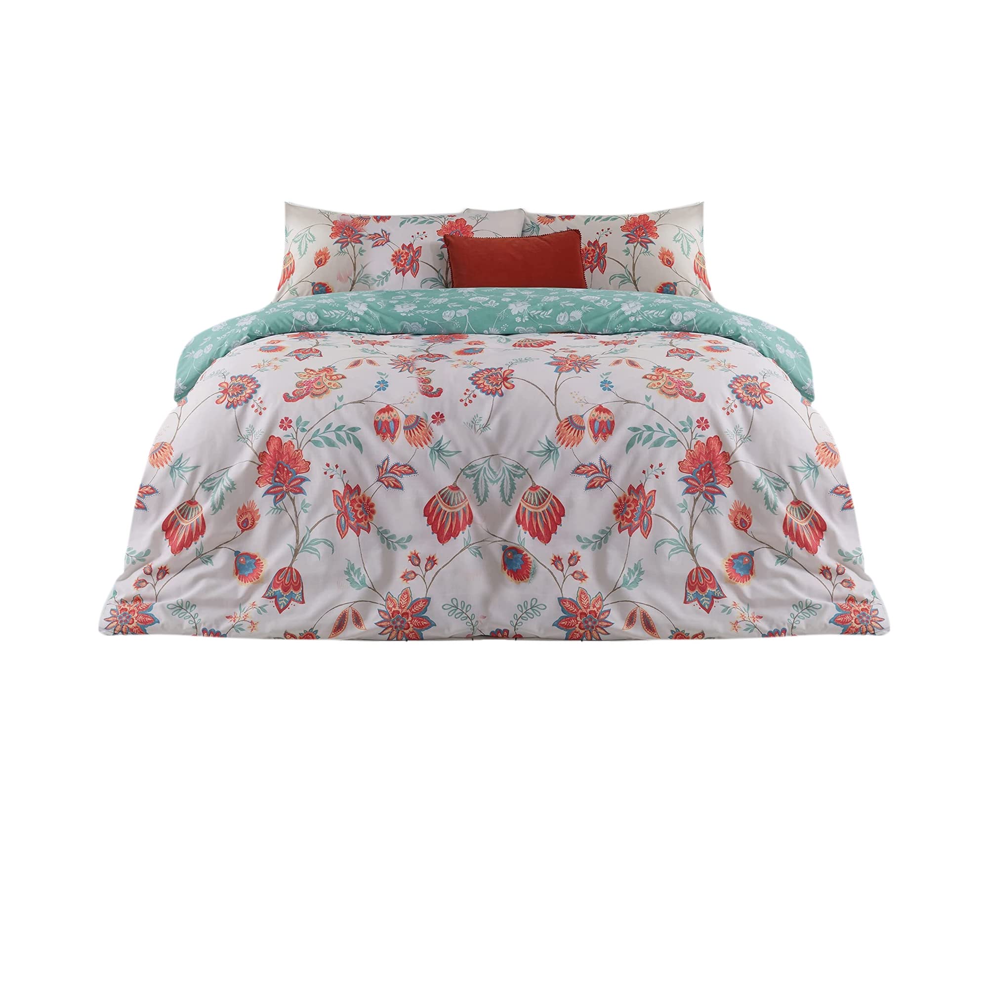 furn. Amreli Duvet Cover Set, Polycotton, Multicolor, Single