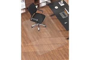 Blvornl Frosted Clear Chair Mat for Hardwood Floor, 34.6"*47.2" Hard Material Office Chair Mat, Memory Plastic Computer Chair Pad for Rolling Chairs, Desk Floor Rug for Office and Home