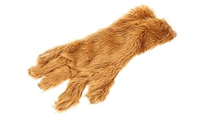 Abaodam Brown Plush Bear Palm Glove Cosplay Masquerade Party Prop Warm Furry Hand Accessory for Costume
