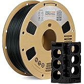 OVERTURE Super PLA+ Filament 1.75mm, Toughness Enhanced PLA Plus, Professional Toughness 3D Printer Filament 1kg (2.2lbs), High Precision +/- 0.02mm (Black)