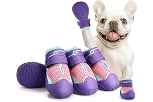 Aokown Dog Shoes for Large Dogs, Anti-Slip Dog Boots for Winter Snow, Hot Pavement, Dog Booties & Paw Protectors for Hardwood Floors Size 8
