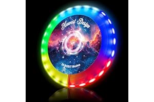 pengguo LED Flying Disc 39 RGB with Millions of Colors Light Up Flying Disc Perfect Christmas Birthday Outdoor Camping Gift