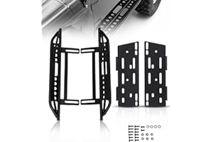Gugxiom RC Metal Side Pedal, Metal Side Step Board for Axial SCX10 II 90046 Crawler 1/10 RC Car, Plate Simulation Foot Pedal,