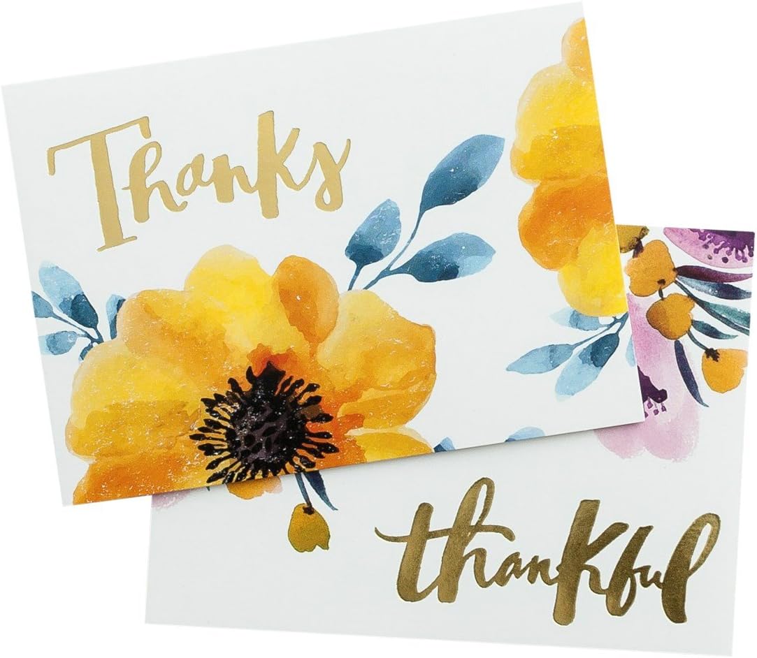 DaySpring Thank You Notes Watercolor Floral 18536 Office Products