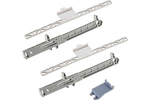 2-Pack SoftClose for Metal Drawers/Soft Close Drawer Adapter/Add-On/Retrofit / No Measuring Required! (White)