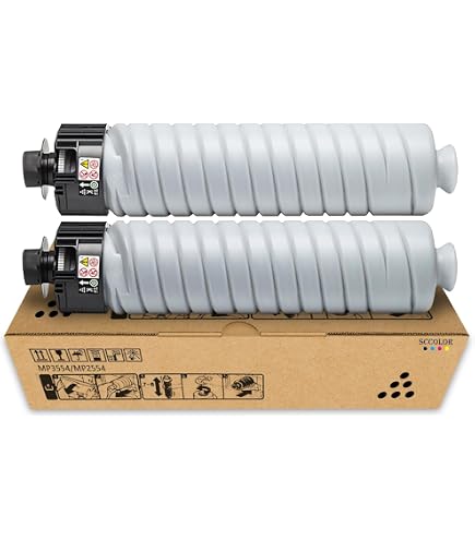 Amazon.com: Ricoh BND00923 842124 Black Toner Cartridge 2-Pack for