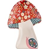 Karma, Calico Trinket Tray, Ceramic Jewelry Dish, Shaped Trinket Tray, Decorative Ceramic Trinket Dish, Jewelry Dish Tray for Rings, Mushroom