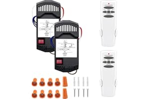 WN YSY Ceiling Fan Remote Control Replace Hampton Bay Harbor Breeze Hunter Fan-HD UC7078T CHQ7078T Replacement of Hampton Bay UC7078T-F-HD5+R28 KIT 2PACK