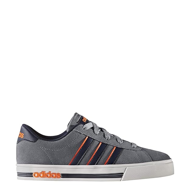 adidas Unisex-Kinder Daily Team K Gymnastikschuhe Grey/Collegiate Navy/solar orange