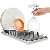 Momo Lifestyle Escorredor de Louça Pequeno, Bandeja Organizadora Multiuso DryRack, Ultra Absorvente de Terra de Diatomácea pa