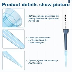 CryoKing 1000ul Pipette Tips, 1000Pcs Universal 1ml