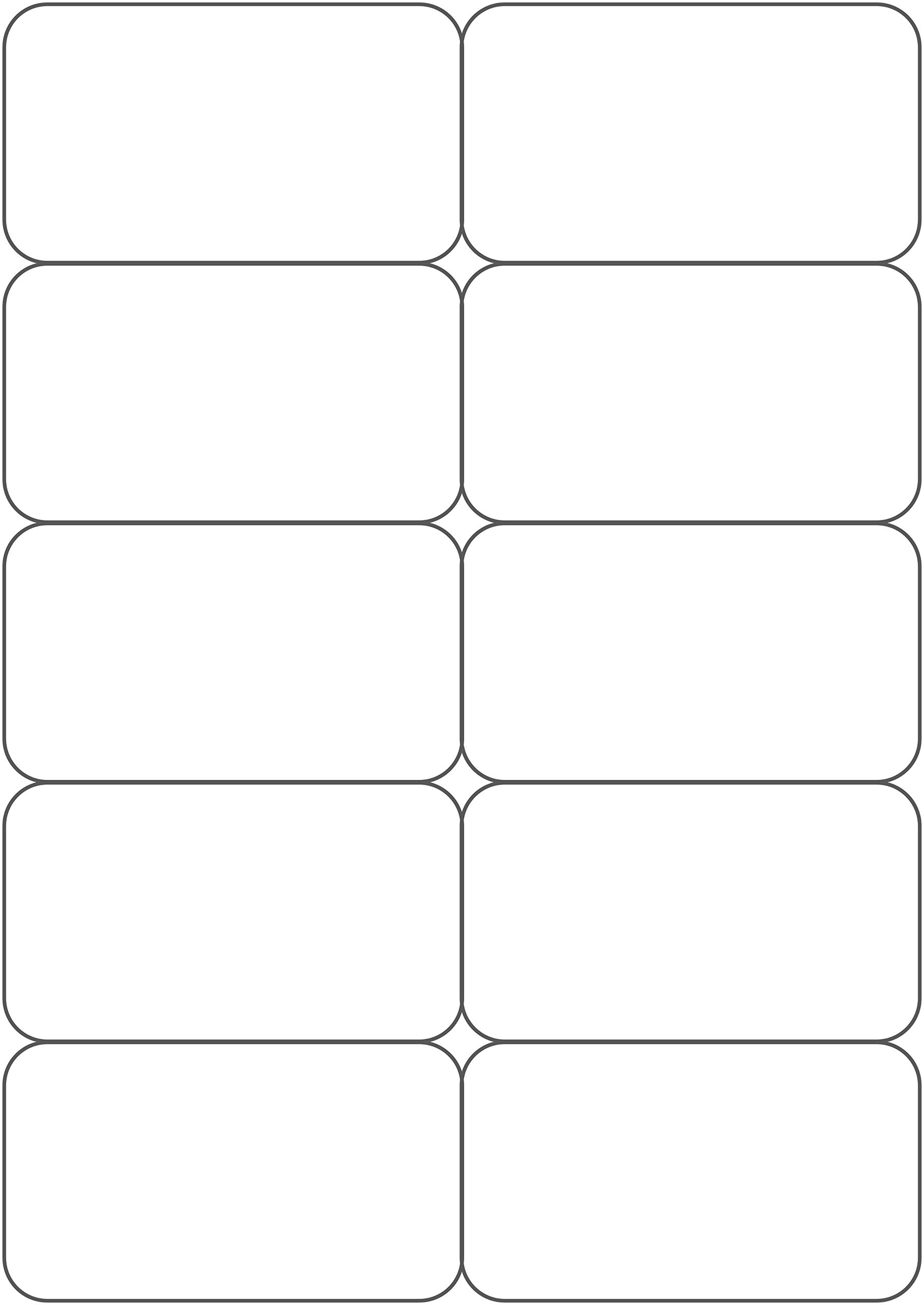 OfficeGear Adhesive Labels Stickers 10-up per A4 (200 Sheets 2,000 Labels) Custom Printable A7 99.1 x 57mm - for Mailing Shipping Product Labels