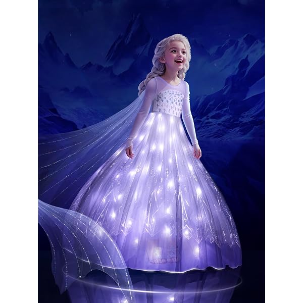 Casual Princess Costume For Teenager UPORPOR Princess Dress, Light Up Costume Halloween Dress Up Clothes For Little Girl Christmas Party Outfit Purple Toys Games Casual Princess Costume For Teenager UPORPOR Princess Dress, Light Up Costume Halloween Dress Up Clothes For Little Girl Christmas Party Outfit Purple Toys Games