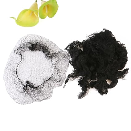 Luoem Hair Nets Hair Bun Nets Invisible Elastic Black Mesh Pack Of
