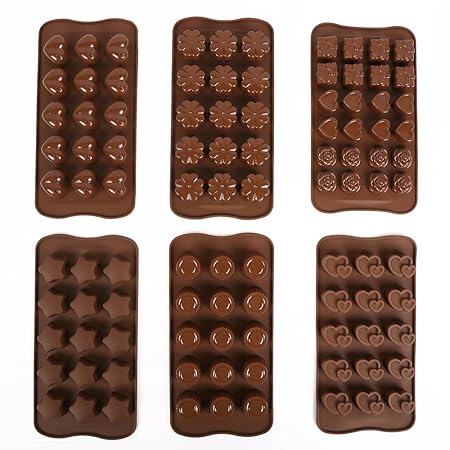 Minidiva molds-6 pcs moldes de cocción de silicona para decoración ...