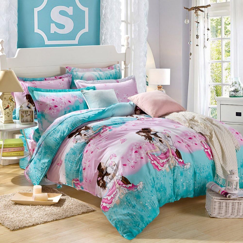 FTSUCQ Summer's Desire Linen Bed Sheets Quilt Covers Bed Mattress Bedding Four-PCS Sets,size-2