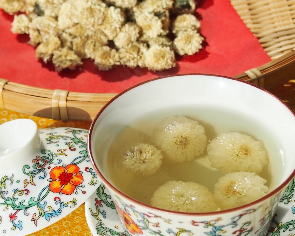 台湾産 有機栽培 菊花茶 白