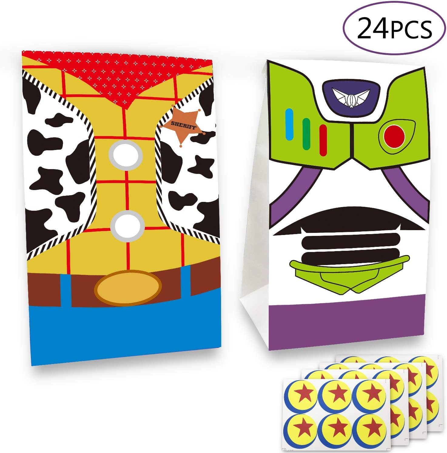 24 Pcs Toy Inspired Story Birthday Party Supplies Favor Goodie