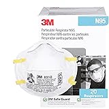 3M 8210 Particulate Respirator, N95, Pack of 20