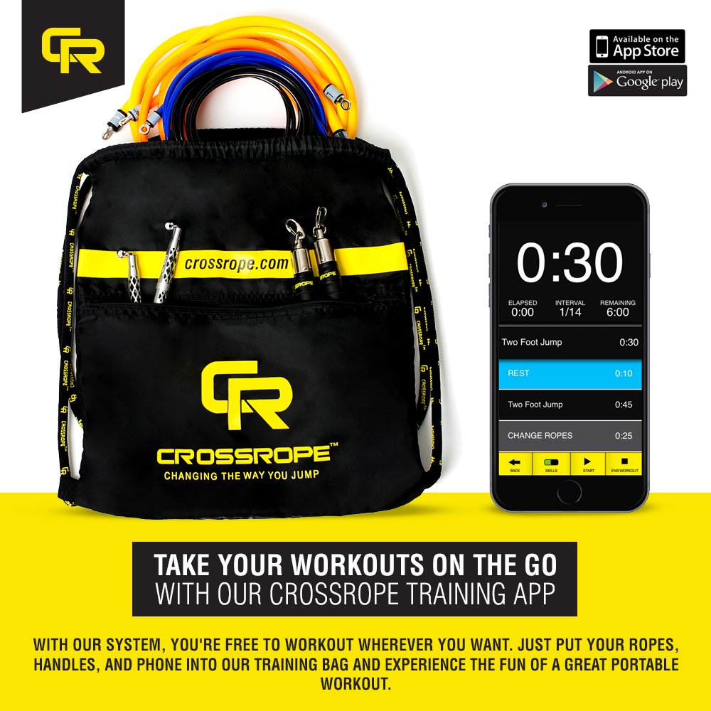 Crossrope Premium Set Complete Portable Jump Rope Set Includes 4 Weighted Jump Ropes 2