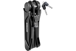 Kryptonite Folding Bike Lock, Compact Lightweight High Security Anti-Theft Foldable Bicycle Lock with 2 Keys and Mount for E-Bikes Scooter Road Mountain Bikes, 88.4cm (34.8 in)