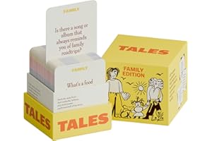 TALES 150 Conversation Cards, Family Edition, Perfect for Family Games for Adults, Teens, and Kids, Family Dinners, Game Nights, Gifts, Holidays, and Gatherings, Prompts for Meaningful Connections