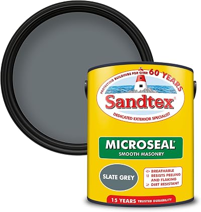 Sandtex 5L Slate Grey Masonry Paint
