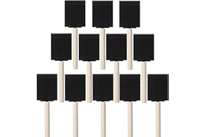 Lifetop Foam Paint Brushes, 12PCS 2 Inch Sponge Brushes for Painting, Foam Sponge Brush for Art Painting Graffiti Dust Cleaning Painting Tool Drawing