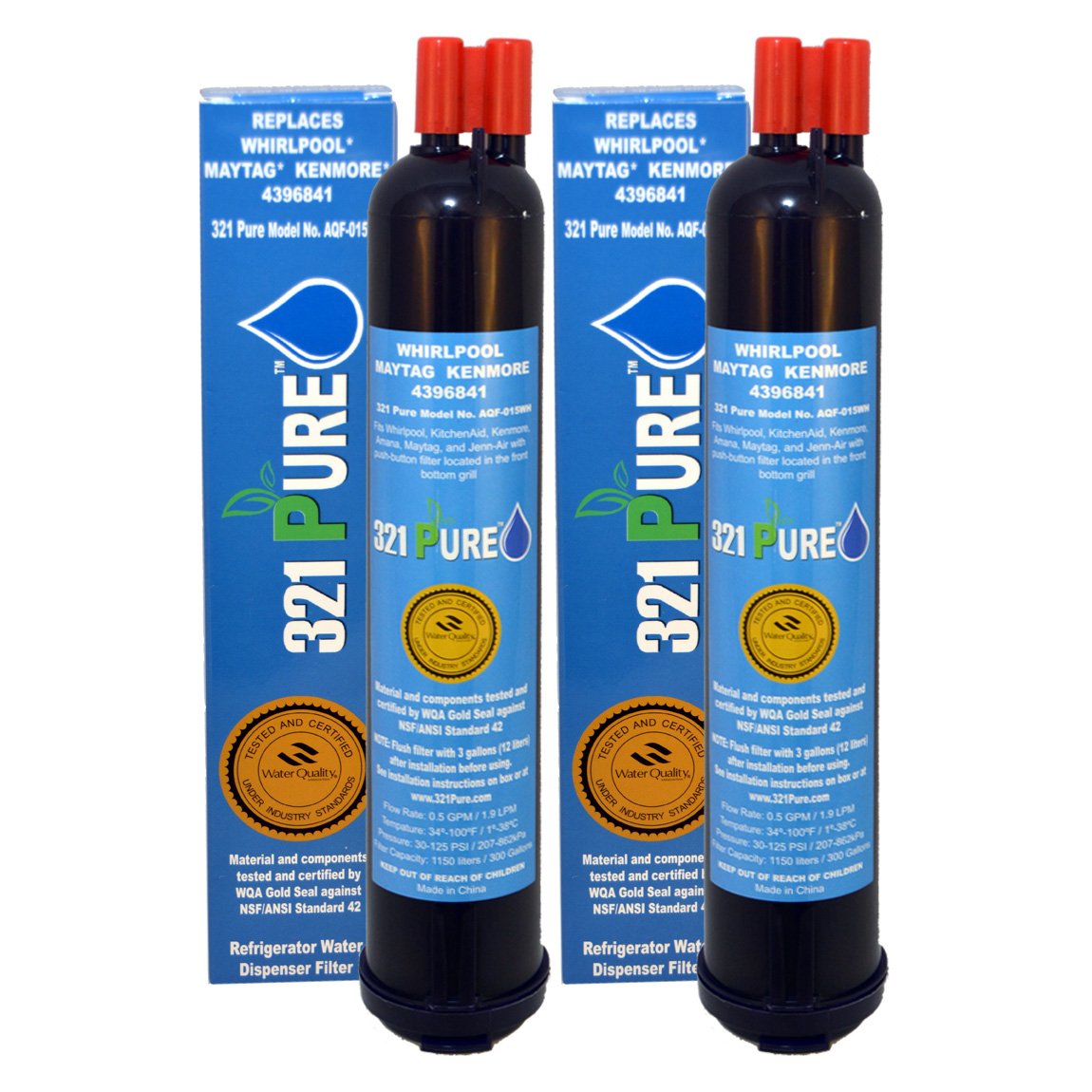 321 Pure Whirlpool Kenmore Water Filter Replacement Cartridge Compatible With.. 15 71pZposJqNL